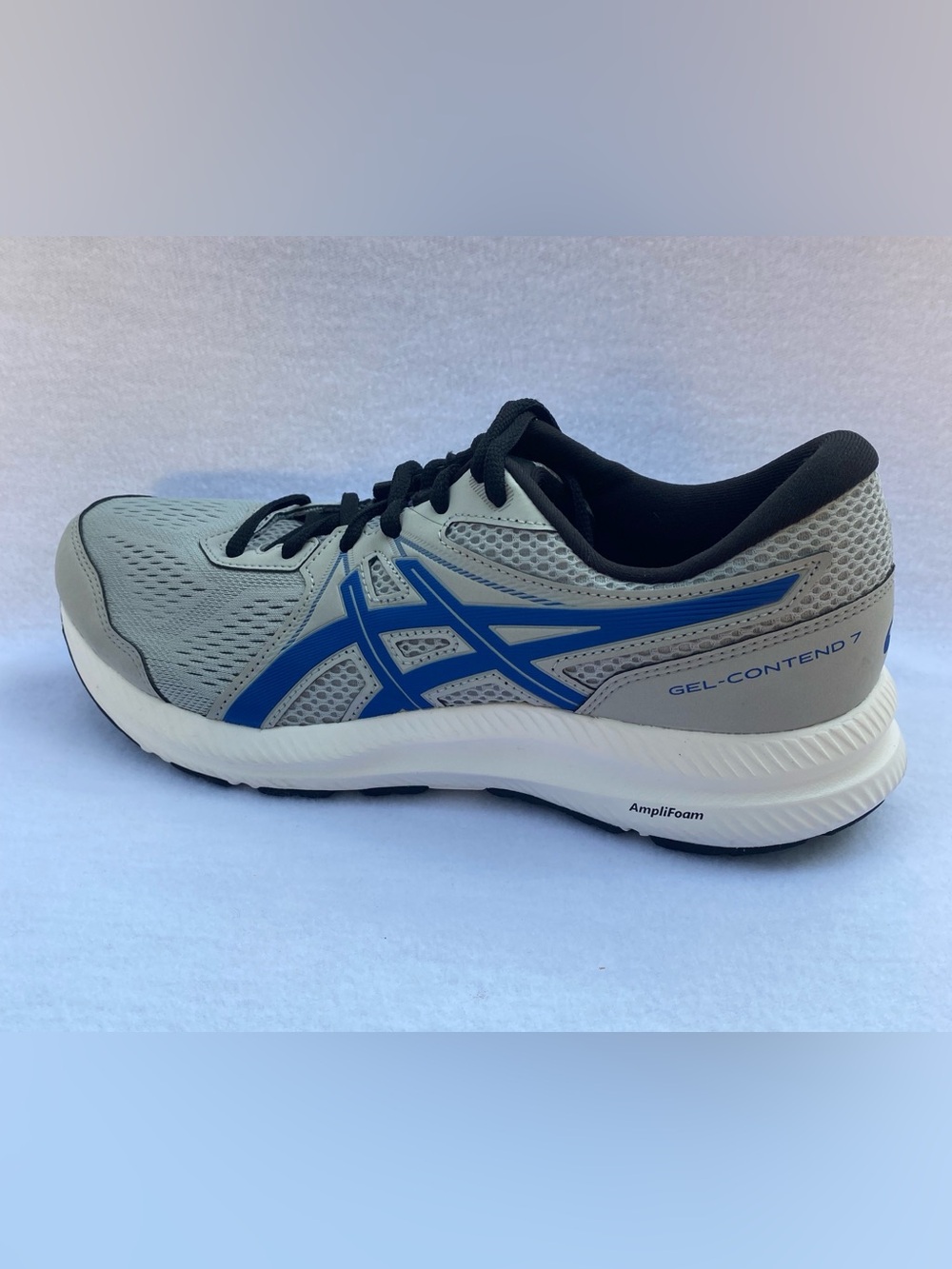 Asics Men’s Gel Contend Gray White Running Sneaker Shoes 1011B391 Size 9.5